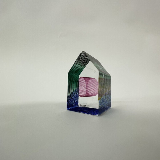 Image 1 of Sculpture en verre vintage de Bertil Vallien pour Kosta Boda, Suède 1993