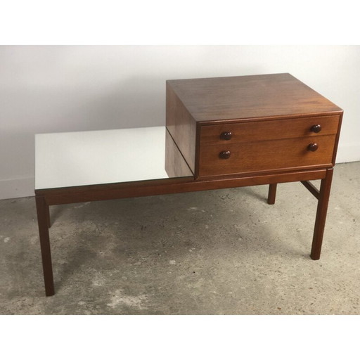 Meuble TV vintage "Casino" en teck par Engstrom Myrstrand, Suède 1960.