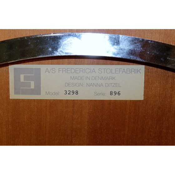 Image 1 of Ensemble de 4 chaises de table modèle vintage. 3298 Trinidad Nanna Ditzel Danemark 1960