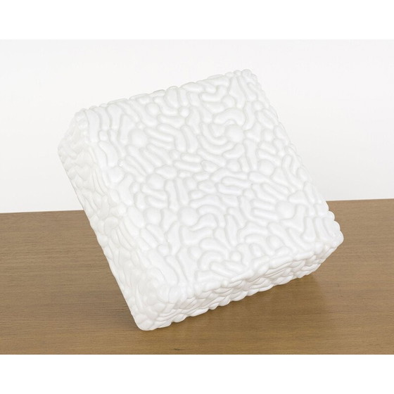 Image 1 of Lampe vintage en verre opalin 1950s