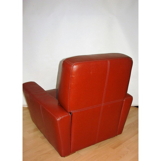 Image 1 of Fauteuil en cuir Art déco, 1960