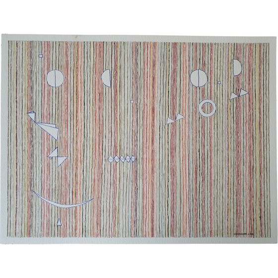 Image 1 of Aquarelle vintage sur papier n 488 de Jérémie Iordanoff, 2009