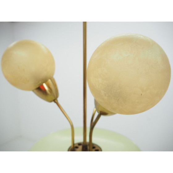 Image 1 of Lustre vintage art déco en laiton, Allemagne 1940