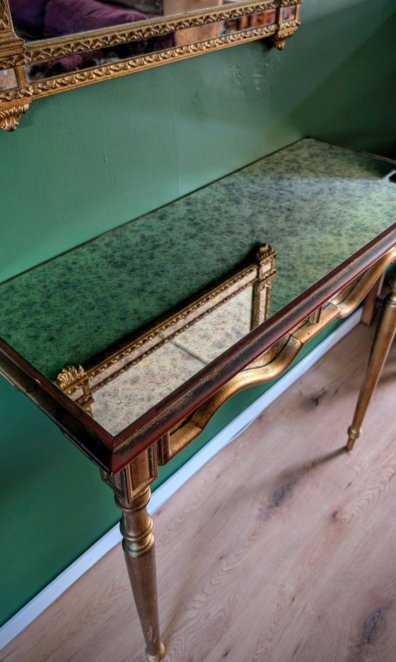 Image 1 of Miroir et console DeKnudt