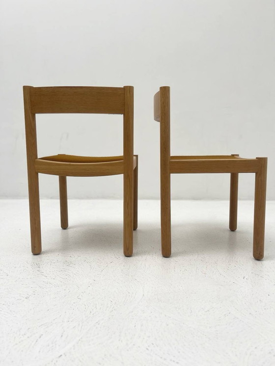 Image 1 of Mid Century Chaises de salle à manger Par Robert Et Trix Haussmann Pour Dietiker Stein Am Rhein 1963