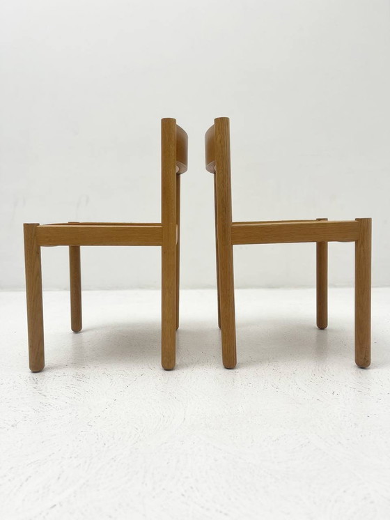 Image 1 of Mid Century Chaises de salle à manger Par Robert Et Trix Haussmann Pour Dietiker Stein Am Rhein 1963