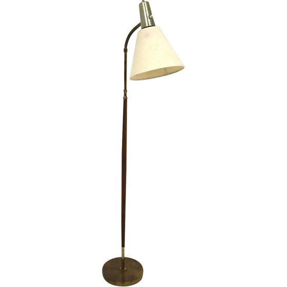 Image 1 of Lampadaire scandinave vintage en teck, Suède 1950