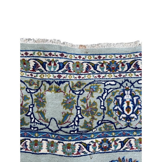 Image 1 of Tapis persan vintage en laine et soie naturelle, 1970