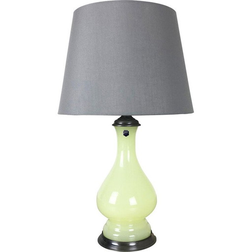 Lampe vintage en verre murano opalin par Cenedese Vetri, Italie 1960