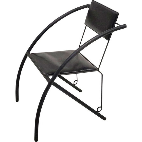 Image 1 of Chaise en cuir vintage, années 1980