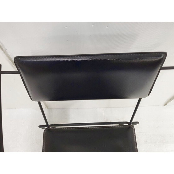 Image 1 of Chaise en cuir vintage, années 1980