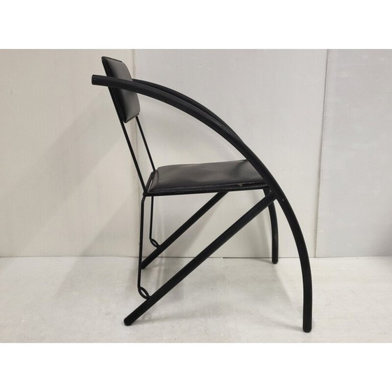 Image 1 of Chaise en cuir vintage, années 1980