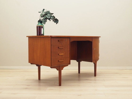 Image 1 of Bureau en teck, Design danois, 1970S, Designer : H.P. Hansen, Fabricant : Randers Møbelfabrik