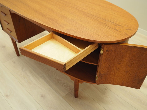 Image 1 of Bureau en teck, Design danois, 1970S, Designer : H.P. Hansen, Fabricant : Randers Møbelfabrik