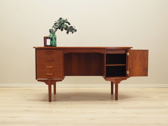 Image 1 of Bureau en teck, Design danois, 1970S, Designer : H.P. Hansen, Fabricant : Randers Møbelfabrik