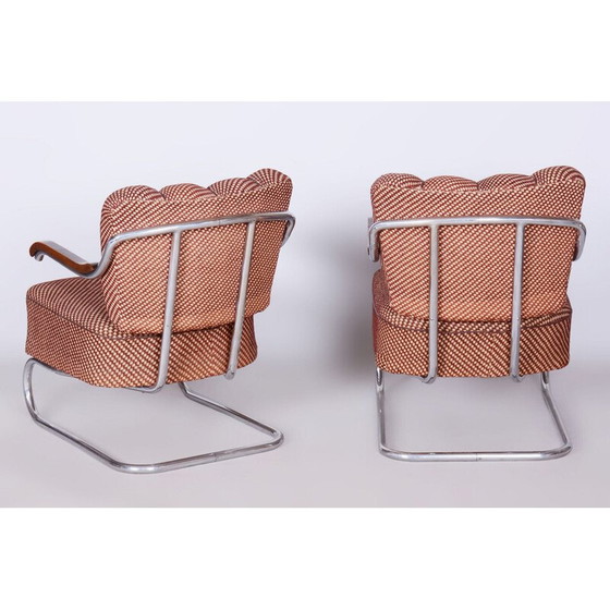 Image 1 of Paire de fauteuils Bauhaus vintage par O. Zoufalý, Tchécoslovaquie 1930