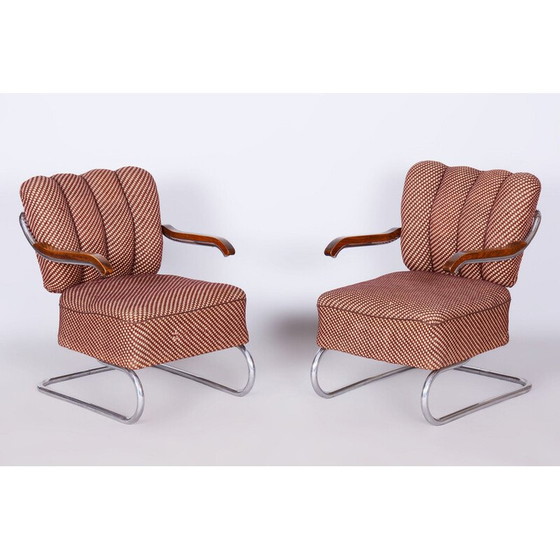 Image 1 of Paire de fauteuils Bauhaus vintage par O. Zoufalý, Tchécoslovaquie 1930