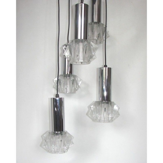 Image 1 of Lustre vintage en forme de cascade, 1970