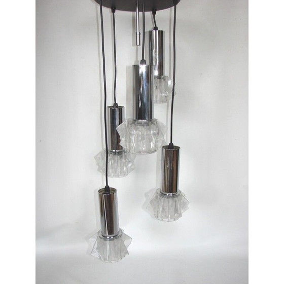 Image 1 of Lustre vintage en forme de cascade, 1970