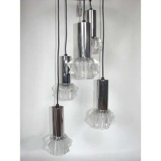 Image 1 of Lustre vintage en forme de cascade, 1970