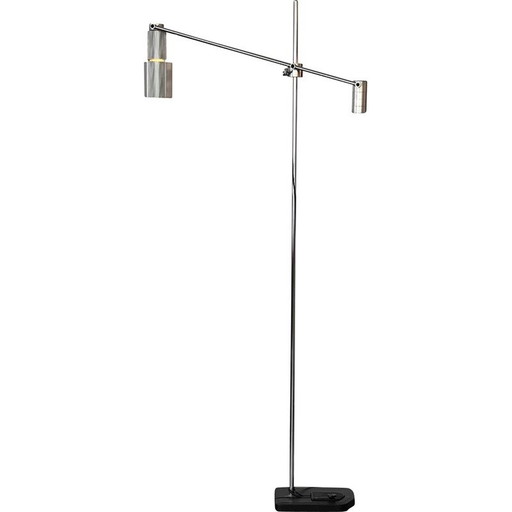 Lampadaire Haloprofil 8008 par Viktor Frauenknecht pour Swiss Lamps International années 70