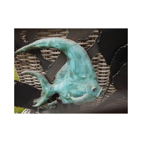 Image 1 of Décoration murale vintage en métal et céramique par Naysa, 1960