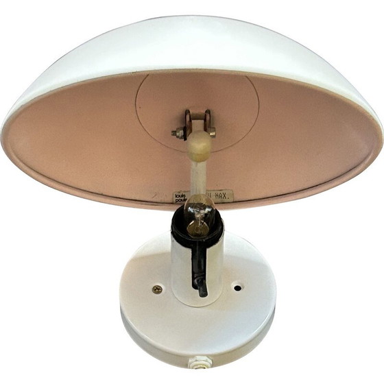 Image 1 of Applique vintage "PH Hat" en acier peint en blanc par Poul Henningsen pour Louis Poulsen, 1960