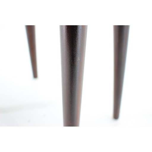 Tabouret vintage en hêtre, Tchécoslovaquie 1960