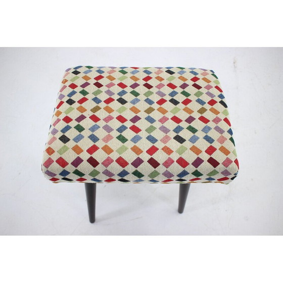 Image 1 of Tabouret vintage en hêtre, Tchécoslovaquie 1960