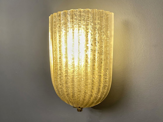 Image 1 of 2X Appliques par Barovier & Toso, Murano