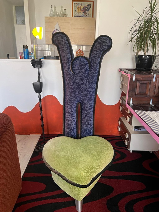 Keith Haring Bretz 90's Loveseat Art Deco