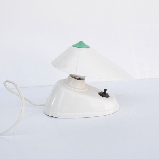 Image 1 of Lampe vintage Zukov en bakélite blanche, Tchécoslovaquie 1950
