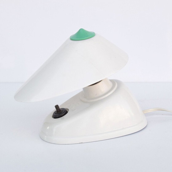 Image 1 of Lampe vintage Zukov en bakélite blanche, Tchécoslovaquie 1950