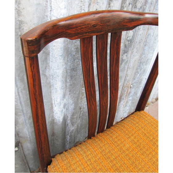Image 1 of Paire de chaises de salle à manger danoise vintage en palissandre à dossier latéral
