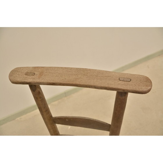 Image 1 of Chaise vintage Prie Dieu en châtaignier