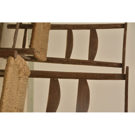 Image 1 of Chaise vintage Prie Dieu en châtaignier