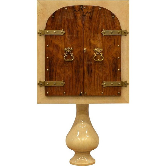 Image 1 of Meuble de bar vintage en bois de rose par Aldo Tura, Italie, années 1960