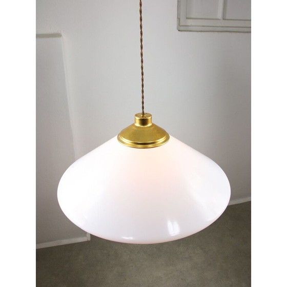 Image 1 of Suspension vintage Space Age en plexiglas blanc, Italie 1970