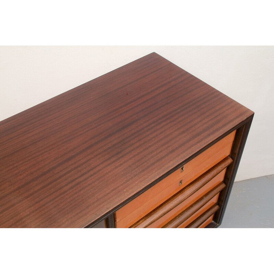 Image 1 of Buffet vintage en acajou et érable clair, 1950