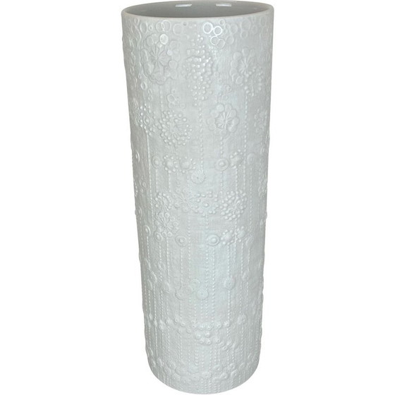 Image 1 of Vase vintage Op art en porcelaine par Martin Freyer pour Rosenthal, Allemagne 1970