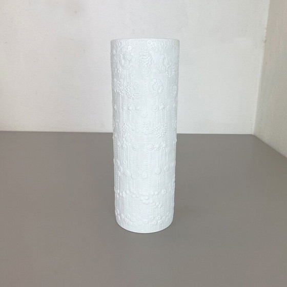Image 1 of Vase vintage Op art en porcelaine par Martin Freyer pour Rosenthal, Allemagne 1970