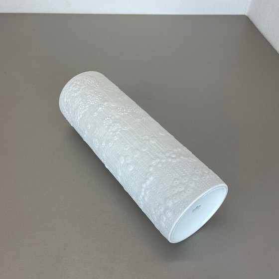 Image 1 of Vase vintage Op art en porcelaine par Martin Freyer pour Rosenthal, Allemagne 1970