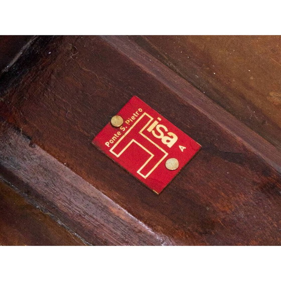 Image 1 of Commode vintage italienne en palissandre et laiton par Isa Bergamo, 1950