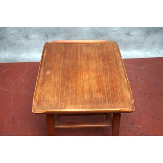 Image 1 of Table basse vintage en teck par Holger Georg Jensen pour Cubus, Danemark 1960