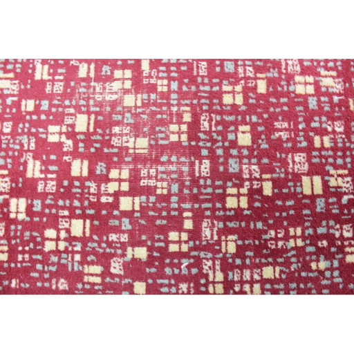 Tapis vintage multicolore en laine - années 1960