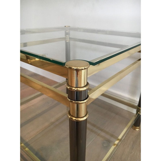 Image 1 of Paire de tables d'appoint en laiton, 1970