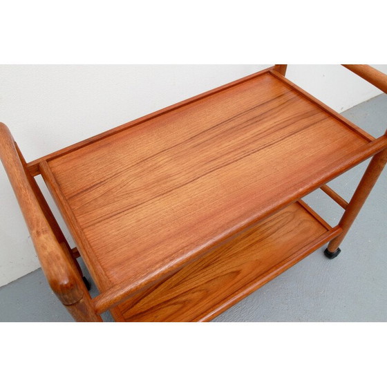 Image 1 of Chariot vintage en teck par Dyrlund, Danemark années 1970