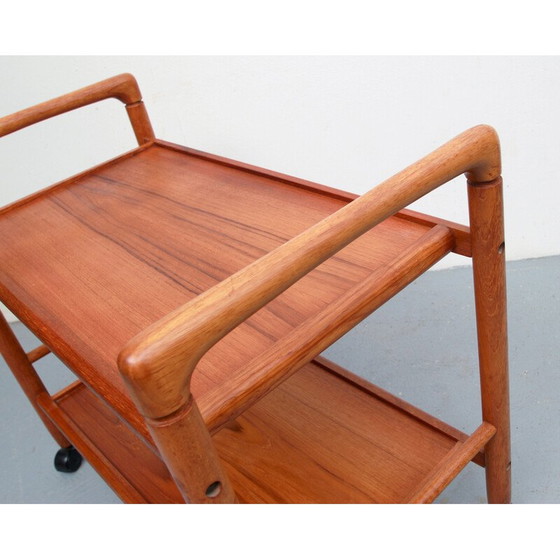 Image 1 of Chariot vintage en teck par Dyrlund, Danemark années 1970