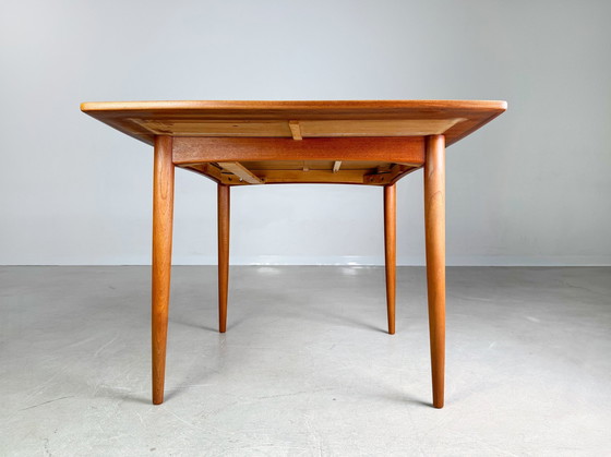 Image 1 of Original Midcentury Carlsson & Co Table de salle à manger Teck Vintage Extensible