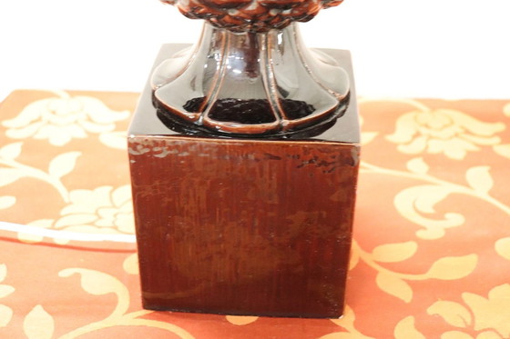 Image 1 of Lampe de table en céramique ananas, 1970S